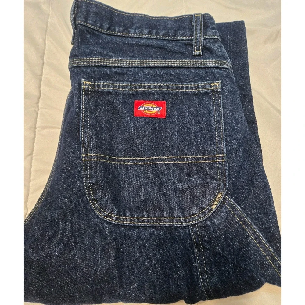 Dickies Men's Relaxed Fit Carpenter Jeans 32x36